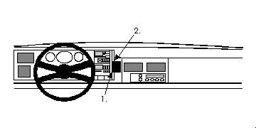 Monteringsbygel för Chevrolet Silverado/Tahoe 92-94, centrerad position.