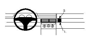 ProClip Monteringsbygel Fiat Tipo 92-95, Vinklad i gruppen Billjud / Vad passar i min bil / Fiat / Tipo hos BRL Electronics (240852123)
