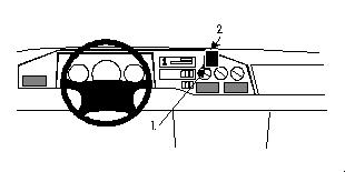 Brodit ProClip, Mercedes Benz Sprinter 95-05 i gruppen Billjud / Vad passar i min bil / Mercedes / Sprinter / Sprinter 1995-2006 hos BRL (240852186)