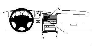 ProClip Monteringsbygel Toyota T100 95-98, Centrerad i gruppen Billjud / Vad passar i min bil / Toyota / T100 hos BRL Electronics (240852254)