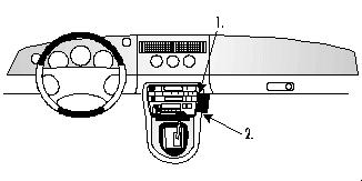 Brodit ProClip, Jaguar XK8 / XKR/XK-Series 97-06 i gruppen Billjud / Vad passar i min bil / Jaguar hos BRL (240852430)