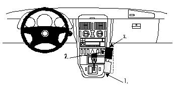 Brodit ProClip, Mercedes Benz SLK-Class 97-04 i gruppen Billjud / Vad passar i min bil / Mercedes / SLK / SLK 1997-2004 hos BRL (240852495)