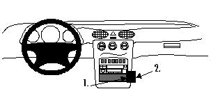 Brodit ProClip, Mercedes Benz A-Class 98-00 i gruppen Billjud / Vad passar i min bil / Mercedes / A-klass / A-klass W168 1997-2004 hos BRL (240852511)