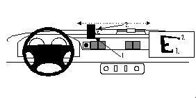 ProClip Monteringsbygel Landrover Defender 98-06, Centrerad i gruppen Billjud / Vad passar i min bil / Landrover hos BRL Electronics (240852583)