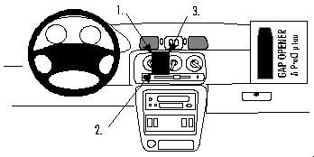 ProClip Monteringsbøyle Nissan Micra 98-02, Sentrert i gruppen Billyd / Hva passer i min bil  / Nissan / Micra / Micra K11 1993-2003 hos BRL Electronics (240852604)