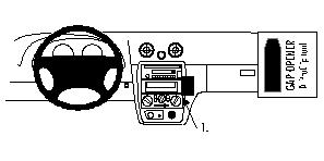 Proclip Monteringsbøyle Mazda Miata/MX-5 98-05 i gruppen Billyd / Hva passer i min bil  / Mazda / Mazda 5/Premacy / Mazda 5/Premacy 1999-2005 hos BRL Electronics (240852610)