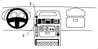 ProClip Monteringsbygel Renault Master 98-03, Centrerad i gruppen Billjud / Vad passar i min bil / Renault / Master hos BRL Electronics (240852626)