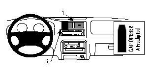 ProClip Monteringsbygel Suzuki Wagon 98-00, Centrerad i gruppen Billjud / Vad passar i min bil / Suzuki hos BRL Electronics (240852631)