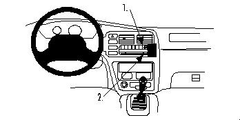 Brodit ProClip, Suzuki Grand Vitara/Vitara/XL-7 02-04 i gruppen Billjud / Vad passar i min bil / Suzuki / Grand Vitara / Grand Vitara 1998-2006 hos BRL (240852641)