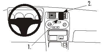 ProClip Monteringsbygel Daihatsu Sirion 99-01, Centrerad i gruppen Billjud / Vad passar i min bil / Daihatsu hos BRL Electronics (240852724)