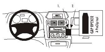 Montering av ProClip i Mitsubishi Pajero Pinin, inklusive instruktioner.