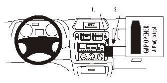 ProClip Monteringsbygel Mitsubishi Pajero Pinin/Shogun Pinin 99-06, Vinklad i gruppen Billjud / Vad passar i min bil / Mitsubishi hos BRL Electronics (240852747)