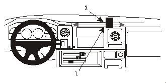 ProClip Monteringsbygel Toyota LandCruiser 70 84-98, Vinklad i gruppen Billjud / Vad passar i min bil / Toyota / Landcruiser / Landcruiser 1996-2008 hos BRL Electronics (240852758)