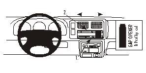 ProClip Monteringsbygel Suzuki Jimny 99-06, Vinklad i gruppen Billjud / Vad passar i min bil / Suzuki hos BRL Electronics (240852766)