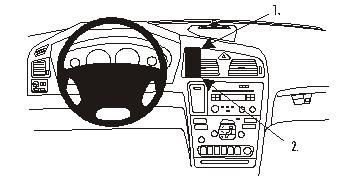 Instrumentbräda med styrenheter och kontroller för Volvo V70 00-08.