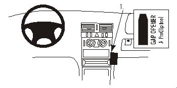 Brodit ProClip, Mercedes Benz E-Class, Sedan 95-02 i gruppen Billjud / Vad passar i min bil / Mercedes / E-klass / E-klass 1995-2002 W210 hos BRL (240852807)