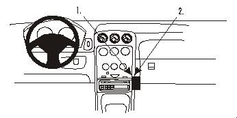 ProClip Monteringsbygel Alfa Romeo Spider/GTV 98-05, Vinklad i gruppen Billjud / Vad passar i min bil / Alfa Romeo hos BRL Electronics (240852821)