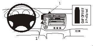 ProClip Monteringsbygel Honda Civic 4 Dörr 01-05/Civic Hybrid 03-05, Centrerad i gruppen Billjud / Vad passar i min bil / Honda hos BRL Electronics (240852903)