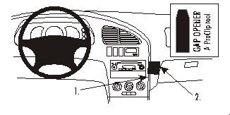 ProClip Monteringsbygel Kia Sephia/Shuma 01-06, Vinklad i gruppen Billjud / Vad passar i min bil / Kia / Shuma / Shuma 2002-2004 hos BRL Electronics (240852942)