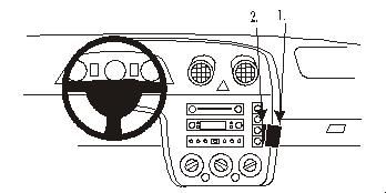 ProClip Monteringsbøyle Ford Fiesta 03-05, Vinklet i gruppen Billyd / Hva passer i min bil  / Ford / Fiesta / Fiesta 2002-2005 hos BRL Electronics (240853055)