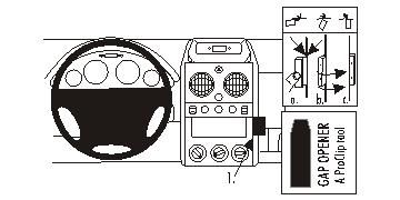 En illustration av instrumentpanelen i Citroen Berlingo 03-08 med användningsanvisningar.