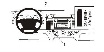 ProClip Monteringsbøyle Toyota Camry 02-06, Sentrert i gruppen Billyd / Hva passer i min bil  / Toyota / Camry / Camry 2001-2006 hos BRL Electronics (240853170)