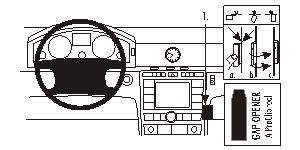 ProClip Monteringsbygel Volkswagen Phaeton 03-10, Vinklad i gruppen Billjud / Vad passar i min bil / Volkswagen / Phaeton / Phaeton 2002- hos BRL Electronics (240853180)