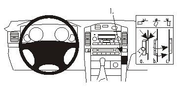 ProClip Monteringsbygel Toyota Landcruiser 03-09/Landcruiser 120 03-09, Vinklad i gruppen Billjud / Vad passar i min bil / Toyota / Landcruiser / Landcruiser 2008- hos BRL Electronics (240853197)