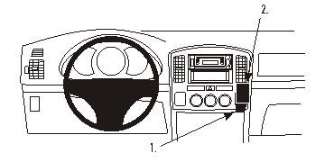 Instrumentbräda med ratten och stereo för Suzuki Grand Vitara och XL-7.