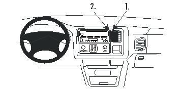 Bilden visar instrumentbrädan i en Chevrolet Avalanche 03-06.