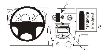 Brodit ProClip, Mitsubishi Outlander 03-06 i gruppen Billjud / Vad passar i min bil / Mitsubishi / Outlander / Outlander 2003-2006 hos BRL (240853251)