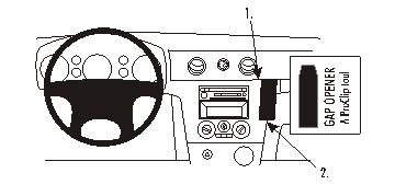 Brodit ProClip, Mitsubishi Outlander 03-06 i gruppen Billjud / Vad passar i min bil / Mitsubishi / Outlander / Outlander 2003-2006 hos BRL (240853252)
