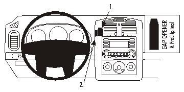 Instrumentbräda med ratt och kontroller för Chevrolet Malibu 04-07.