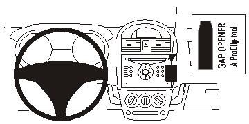ProClip Monteringsbygel Suzuki Ignis 04-09, Vinklad i gruppen Billjud / Vad passar i min bil / Suzuki hos BRL Electronics (240853357)