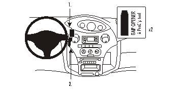 Toyota Yaris 03-05, Centrerad
