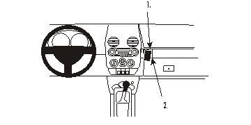 ProClip monteringsbøyle Volkswagen Beetle 98-11, vinklet i gruppen Billyd / Hva passer i min bil  / Volkswagen / Beetle / Beetle 1998-2010 hos BRL Electronics (240853418)