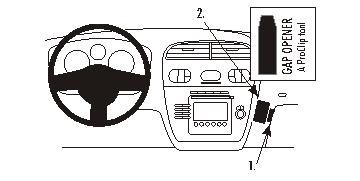 Instruktion för montering av ProClip i Seat Altea/Toledo.