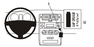 Brodit ProClip, Mercedes Benz A-Class 05-12 i gruppen Billjud / Vad passar i min bil / Mercedes / A-klass / A-klass W169 2004-2012 hos BRL (240853506)