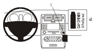 Brodit ProClip, Mercedes Benz A-Class 05-12 i gruppen Billjud / Vad passar i min bil / Mercedes / A-klass / A-klass W169 2004-2012 hos BRL (240853507)