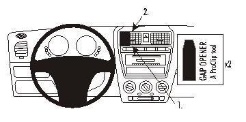 ProClip Monteringsbygel Kia Picanto 05-09, Centrerad i gruppen Billjud / Vad passar i min bil / Kia / Picanto / Picanto 2007-2011 hos BRL Electronics (240853590)