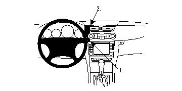 Brodit ProClip, Mercedes Benz CLS-Class 05-10 i gruppen Billjud / Vad passar i min bil / Mercedes / CLS hos BRL (240853624)