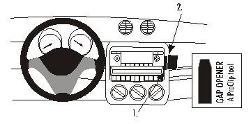 Brodit ProClip, Smart ForFour 04-06 i gruppen Billjud / Vad passar i min bil / Smart hos BRL (240853651)