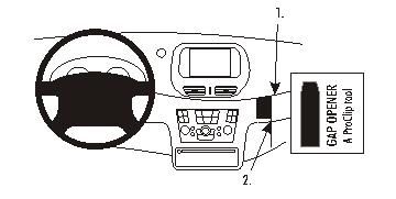 ProClip Monteringsbygel Nissan Almera Tino 04-06, Vinklad i gruppen Billjud / Vad passar i min bil / Nissan / Almera hos BRL Electronics (240853654)