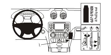Brodit ProClip, Mercedes Benz M-Class/ML 05-11 i gruppen Billjud / Vad passar i min bil / Mercedes / ML hos BRL (240853682)