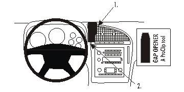 ProClip Monteringsbøyle Saab 9-7x 06-10, Center i gruppen Billyd / Hva passer i min bil  / SAAB / 9-7X / 9-7X 2005-2009 hos BRL Electronics (240853683)