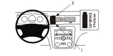 Instrumentbräda med ratt, luftventil och kontrollpanel för Chevrolet Impala 06-13.