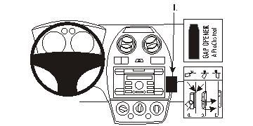 Illustration av Ford Fiesta 06-08:s instrumentpanel med gapöppnare.