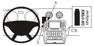 Brodit ProClip, Mercedes Benz GL-Class 06-12 i gruppen Billjud / Vad passar i min bil / Mercedes / GL hos BRL (240853850)