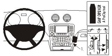 Brodit ProClip, Mercedes Benz GL-Class 06-12 i gruppen Billjud / Vad passar i min bil / Mercedes / GL hos BRL (240853851)