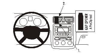 ProClip Monteringsbygel Volkswagen Eos 07-15, Centrerad i gruppen Billjud / Vad passar i min bil / Volkswagen / EOS / EOS 2006- hos BRL Electronics (240853882)